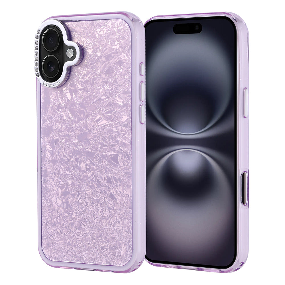 Apple iPhone 16 Plus Kılıf Taşlı Tasarımlı Zore Kapi Kapak Gümüş