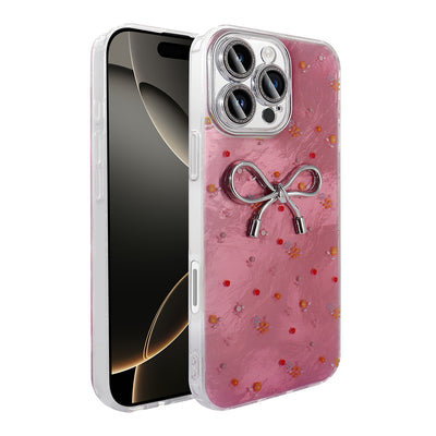 Apple iPhone 16 Pro Kılıf Kamera Korumalı Figürlü Zore Ponti Silikon Kapak Lila