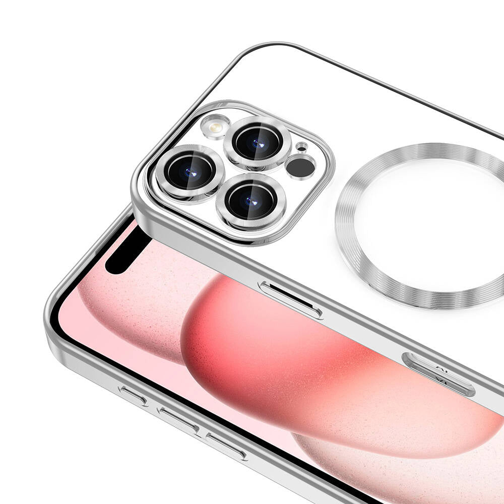 Apple iPhone 16 Pro Kılıf Kamera Korumalı M-safe Wireless Şarj Özellikli Zore Demre Kapak Koyu Yeşil