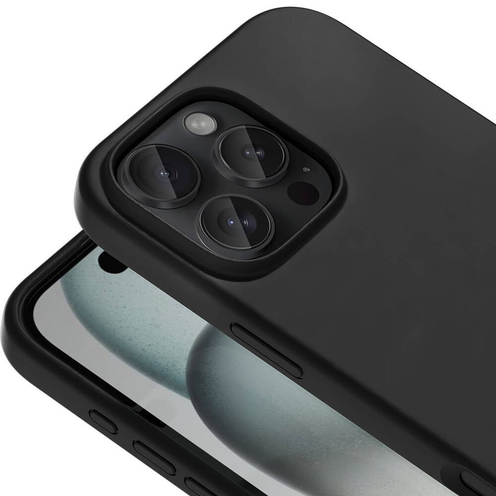 Apple iPhone 16 Pro Kılıf M-safe Şarj Özellikli Sıvı Teknolojili Silinebilir Sert Zore Kivi Kapak Desert Titanyum