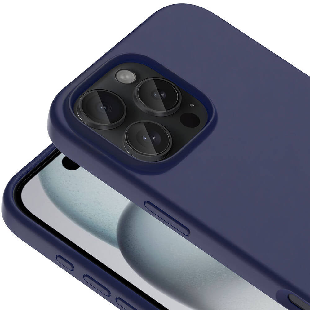 Apple iPhone 16 Pro Kılıf M-safe Şarj Özellikli Sıvı Teknolojili Silinebilir Sert Zore Kivi Kapak Desert Titanyum