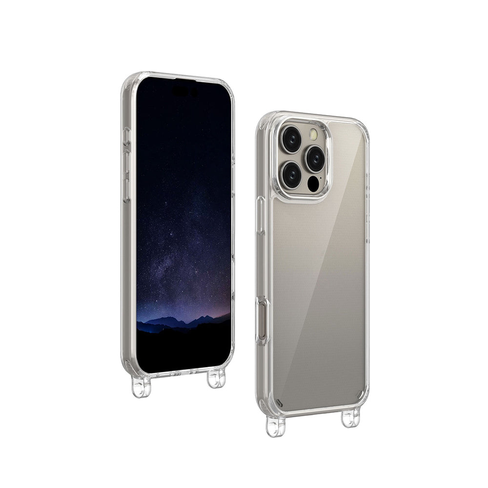 Apple iPhone 16 Pro Kılıf Zore X-Rop Kapak Şeffaf