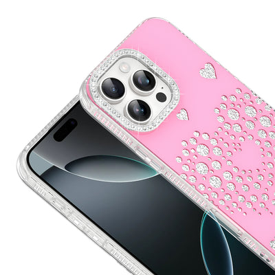 Apple iPhone 16 Pro Max Kılıf Damla Taşlı Zore Rivas Sert PC Kapak