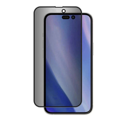 Apple iPhone 16 Pro Zore Kor Privacy Cam Ekran Koruyucu Siyah