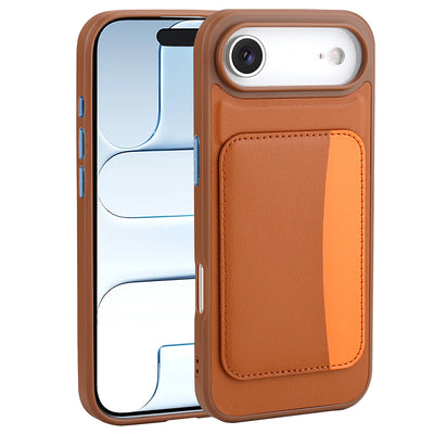 Apple iPhone 17 Air Kılıf Kartlıklı Zore X-Kart Silikon Kapak Koyu Gri