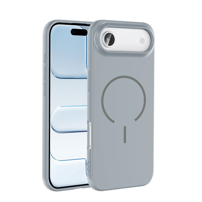 Apple iPhone 17 Air Kılıf M-safe Şarj Özellikli Zore Meta Kapak Rose Pembe