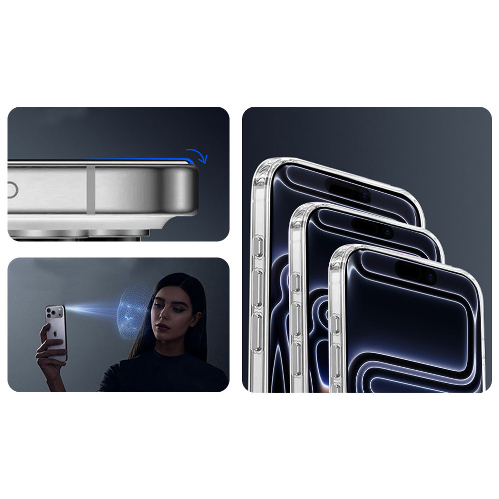 Apple iPhone 17 Air Zore 2.5D Oliv HD Temperli Cam Ekran Koruyucu + Kolay Uygulama Aparatı Şeffaf