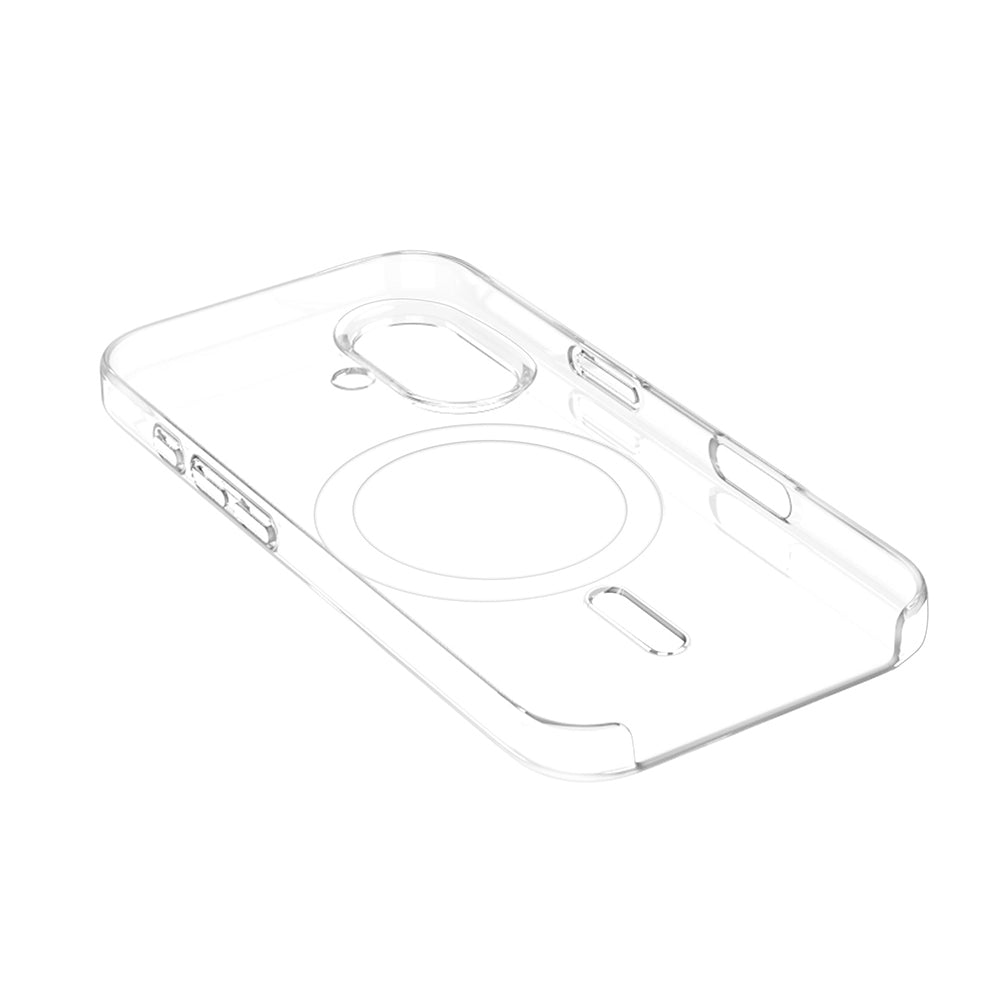 Apple iPhone 17 Kılıf IC Çipli Zore Wireless Şarj Özellikli Şeffaf Orjin Kapak Şeffaf