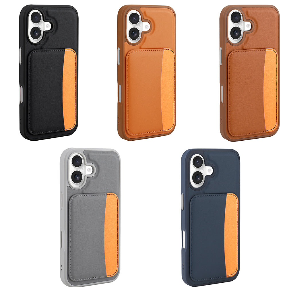 Apple iPhone 17 Kılıf Kartlıklı Zore X-Kart Silikon Kapak Siyah