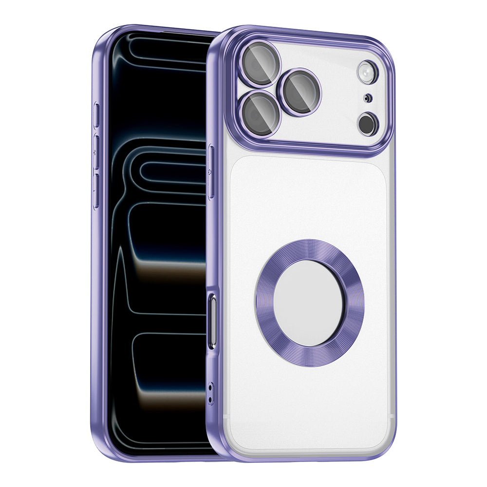 Apple iPhone 17 Pro Kılıf Kamera Korumalı Logo Gösteren Zore Omega Kapak