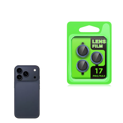 Apple iPhone 17 Pro Max Zore CL-07 Kamera Lens Koruyucu Lacivert