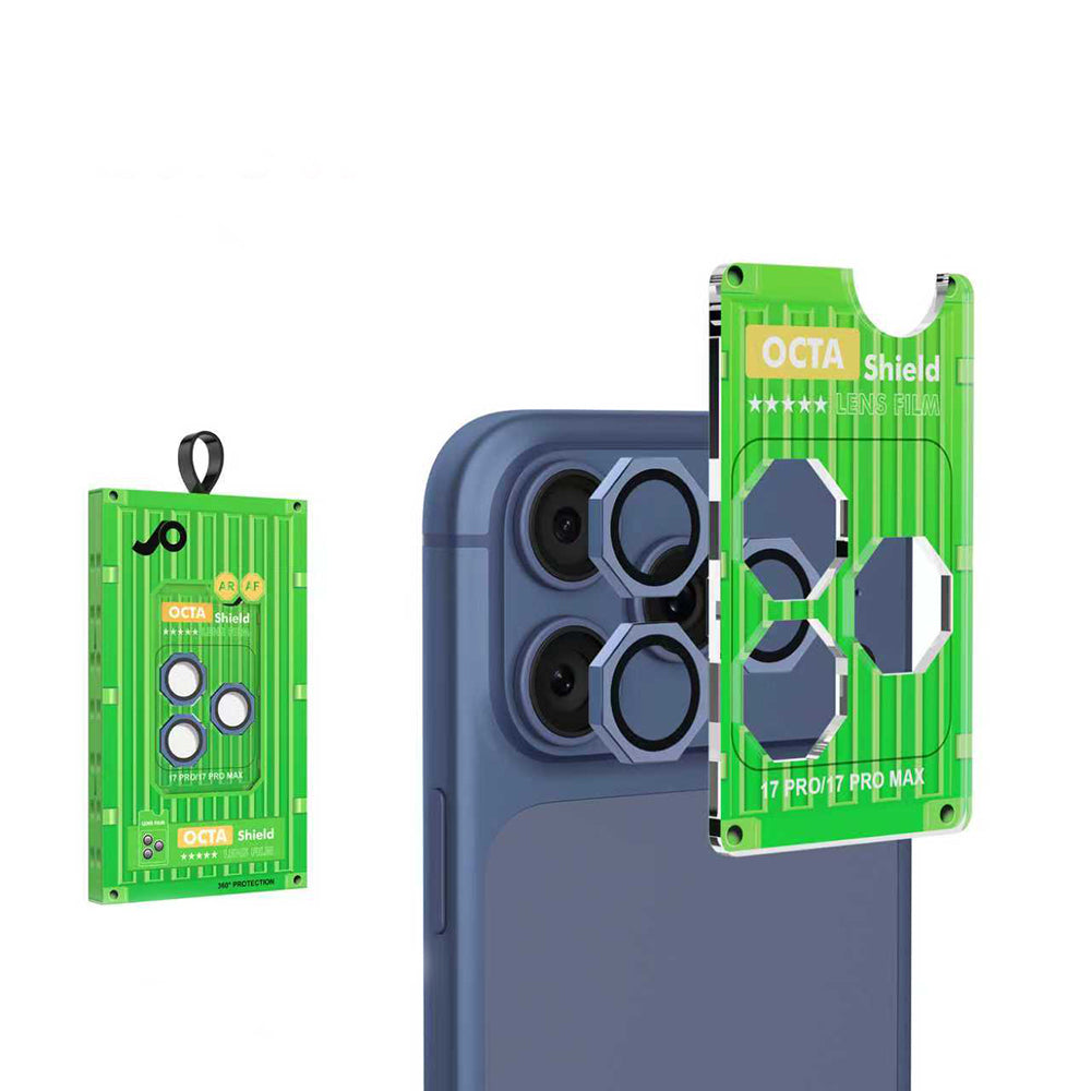 Apple iPhone 17 Pro Max Zore CL-19 Kamera Lens Koruyucu Lacivert