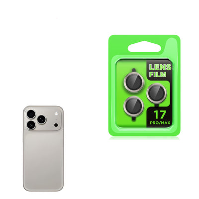Apple iPhone 17 Pro Zore CL-07 Kamera Lens Koruyucu Titanyum-Gri