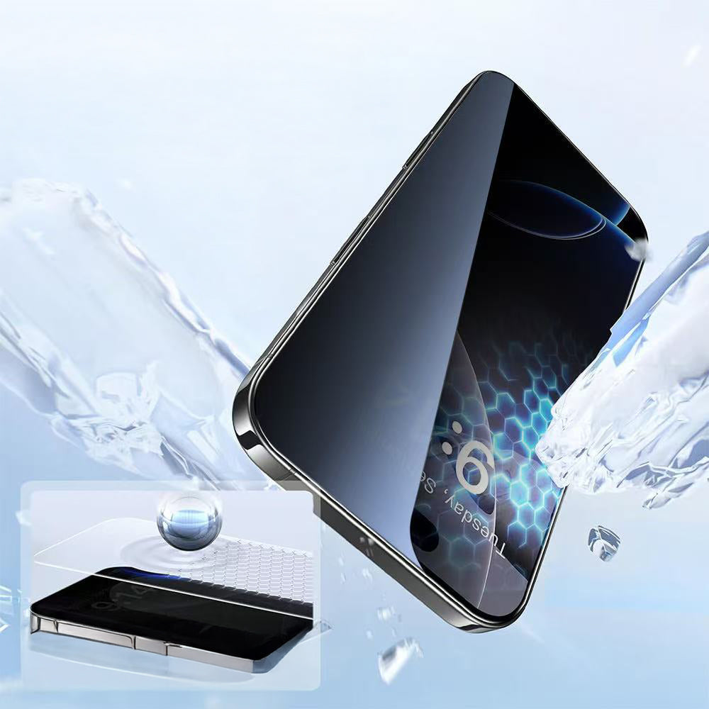 Apple iPhone 17 Zore 3D Oliv HD Temperli Cam Ekran Koruyucu + Kolay Uygulama Aparatı Şeffaf