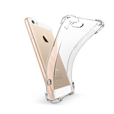 Apple iPhone 5 Kılıf Zore Nitro Anti Shock Silikon Renksiz