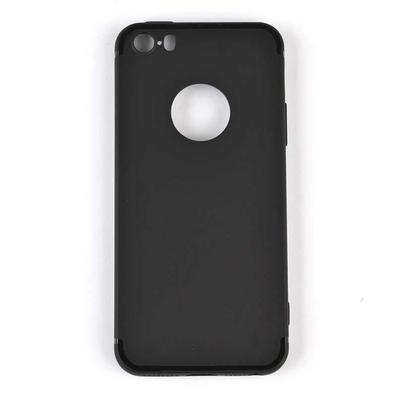 Apple iPhone 5 Kılıf Zore İmax Silikon Siyah