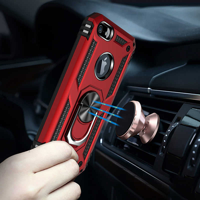 Apple iPhone 5 Kılıf Zore Vega Kapak Mavi