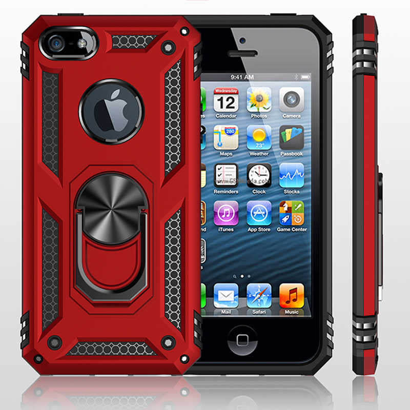 Apple iPhone 5 Kılıf Zore Vega Kapak Siyah