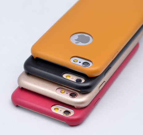 Apple iPhone 6 Kılıf Zore 1-1 Deri Soft Kapak Siyah