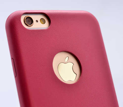 Apple iPhone 6 Kılıf Zore 1-1 Deri Soft Kapak Siyah