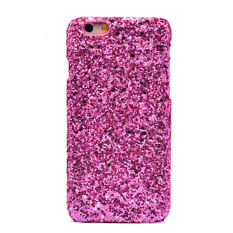 Apple iPhone 6 Kılıf Zore Caselogy Simli Kapak Pembe