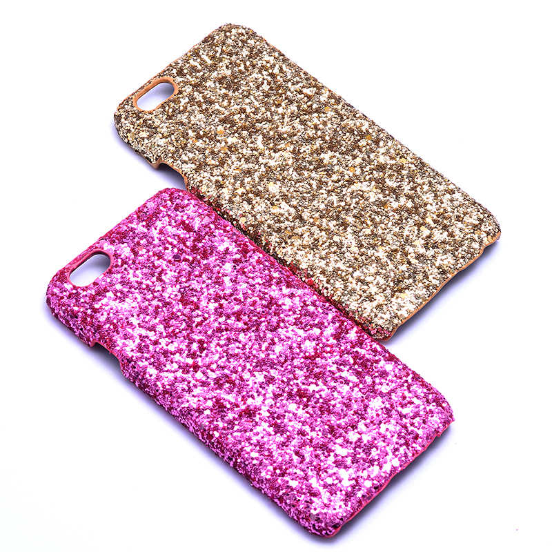 Apple iPhone 6 Kılıf Zore Caselogy Simli Kapak Gold