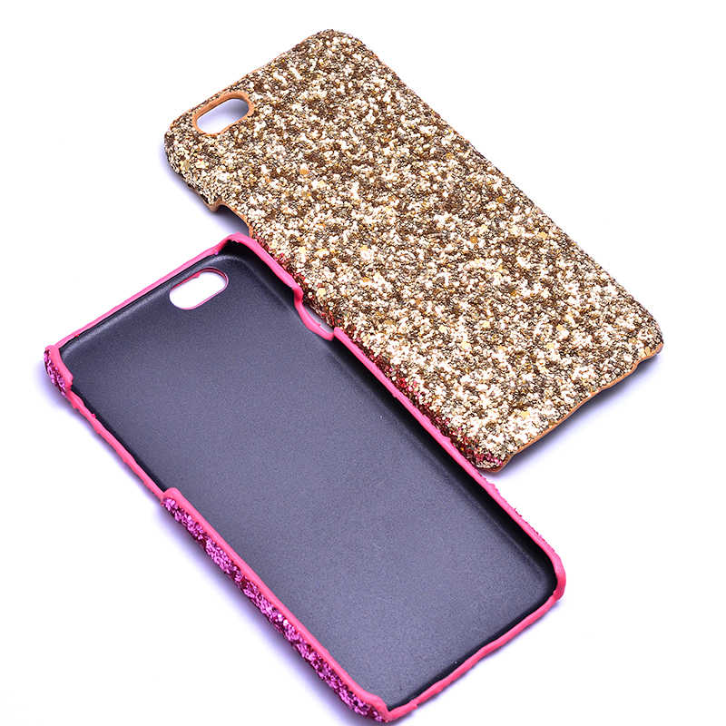 Apple iPhone 6 Kılıf Zore Caselogy Simli Kapak Pembe