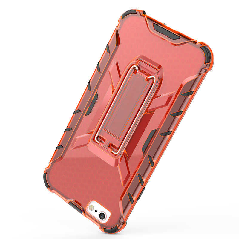 Apple iPhone 6 Kılıf Zore Klik Silikon Kırmızı