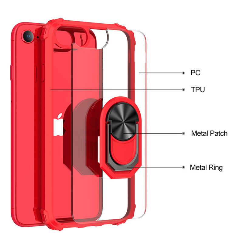 Apple iPhone 6 Kılıf Zore Mola Kapak Kırmızı