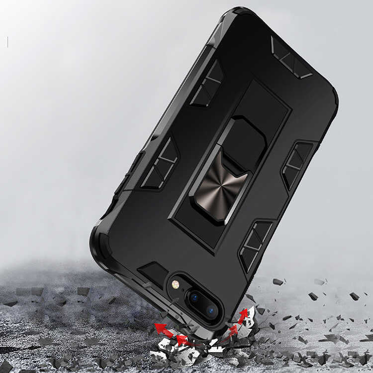 Apple iPhone 6 Plus Kılıf Zore Volve Kapak Gri