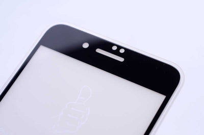 Apple iPhone 7 Zore Kenarları Kırılmaya Dayanıklı Cam Ekran Koruyucu Beyaz