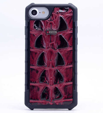 Apple iPhone 7 Kılıf Zore Crocow Kapak Bordo