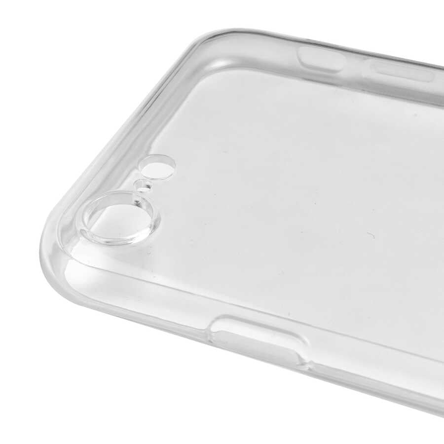Apple iPhone 7 Kılıf Zore Kamera Korumalı Süper Silikon Kapak Renksiz