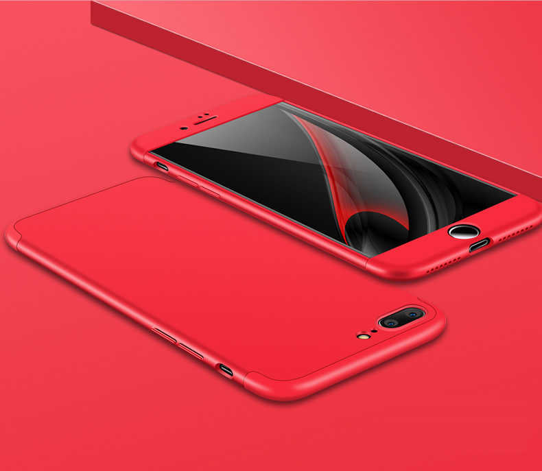 Apple iPhone 7 Plus Kılıf Zore Ays Kapak Kırmızı