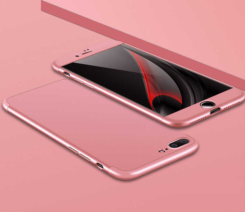 Apple iPhone 7 Plus Kılıf Zore Ays Kapak Rose Gold