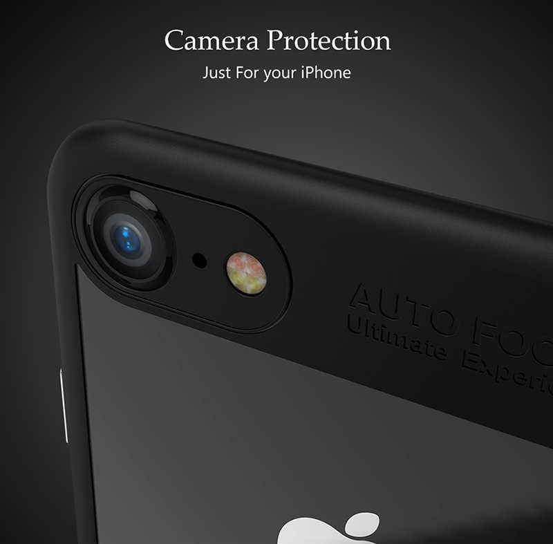 Apple iPhone 7 Plus Kılıf Zore Buttom Kapak Mavi