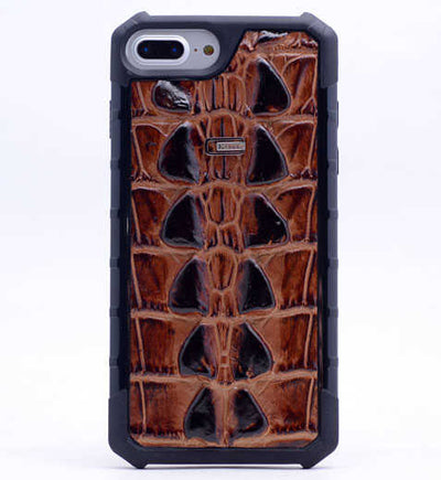Apple iPhone 7 Plus Kılıf Zore Crocow Kapak Bordo