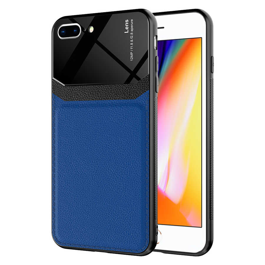 Apple iPhone 7 Plus Kılıf Zore Emiks Kapak Lacivert