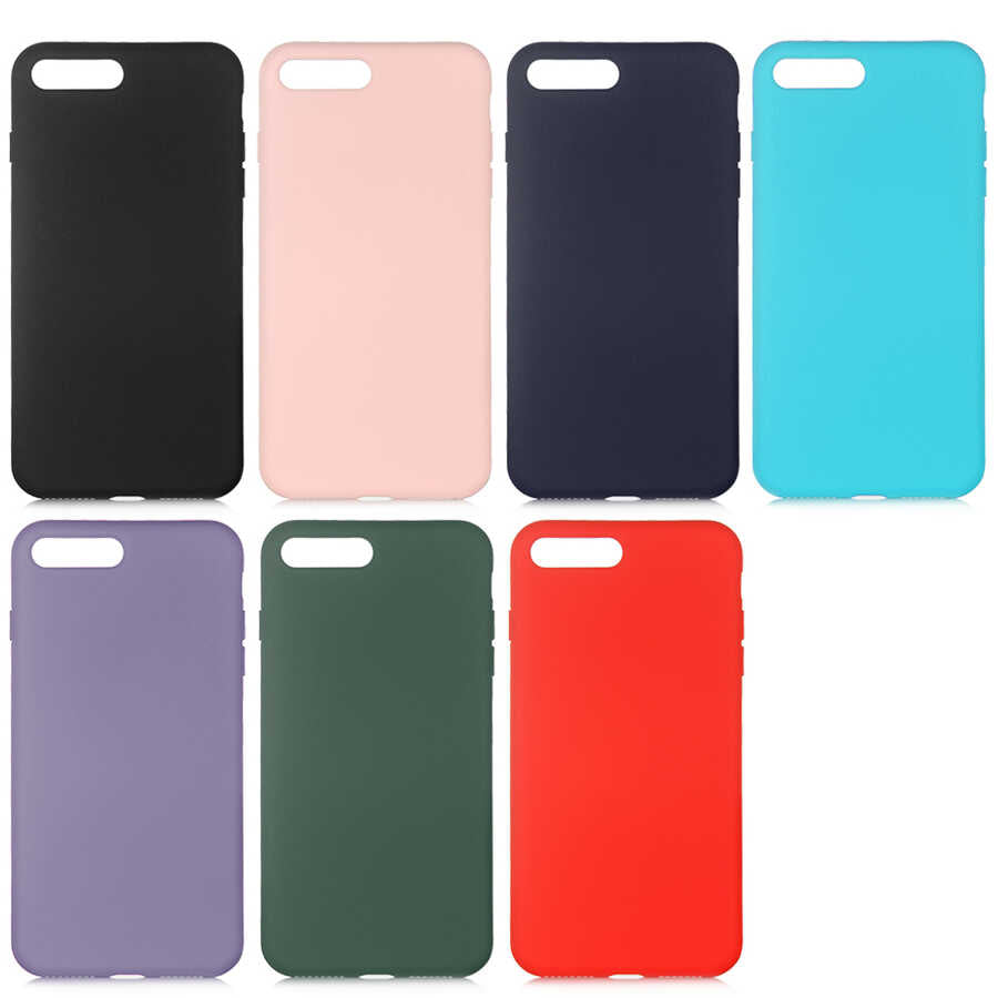 Apple iPhone 7 Plus Kılıf Zore LSR Lansman Kapak Siyah
