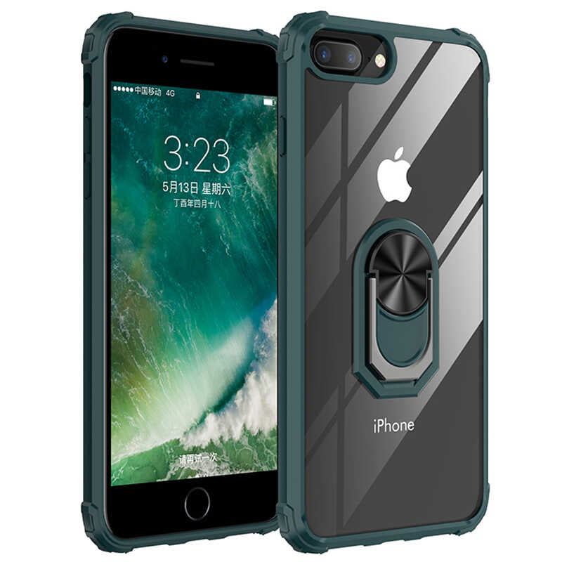 Apple iPhone 8 Plus Kılıf Zore Mola Kapak Yeşil