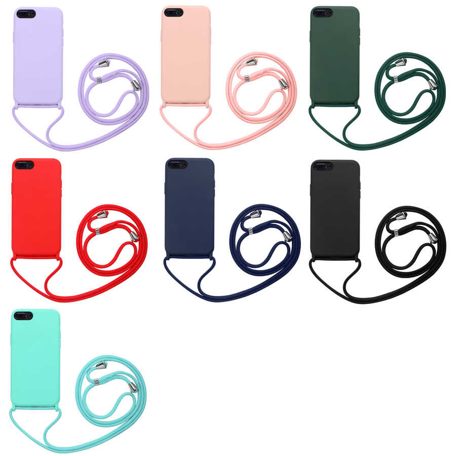 Apple iPhone 7 Plus Kılıf Zore Ropi Kapak Siyah