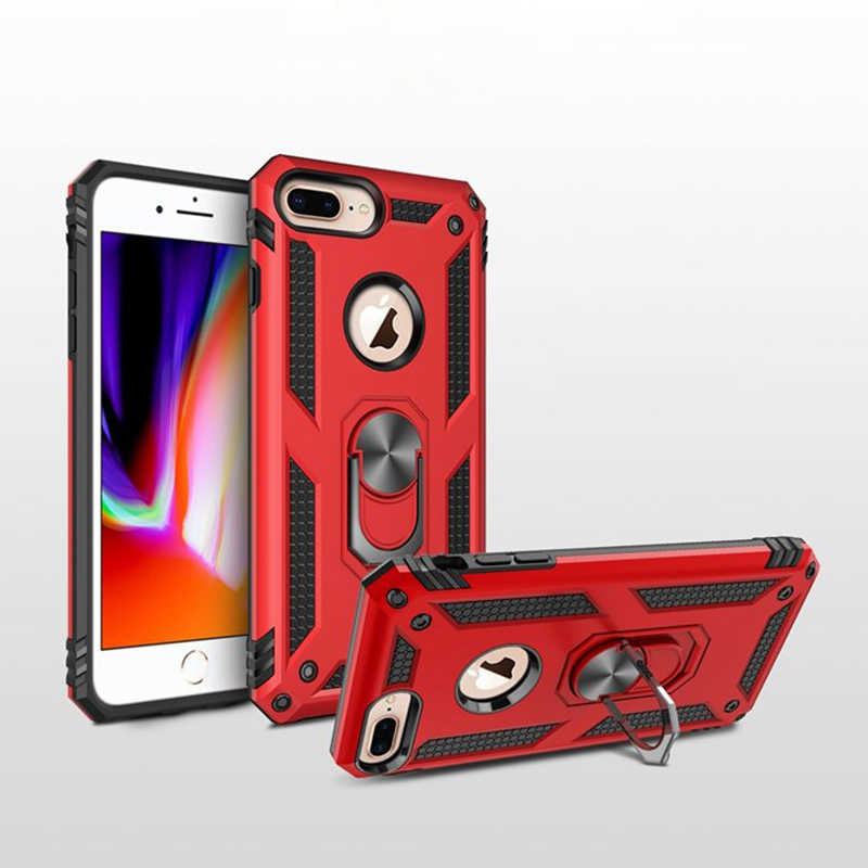 Apple iPhone 7 Plus Kılıf Zore Vega Kapak Kırmızı