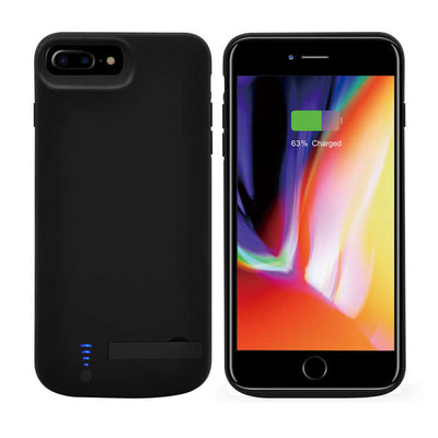 Apple iPhone 7 Plus Zore 8000 mAh Şarjlı Kılıf Siyah