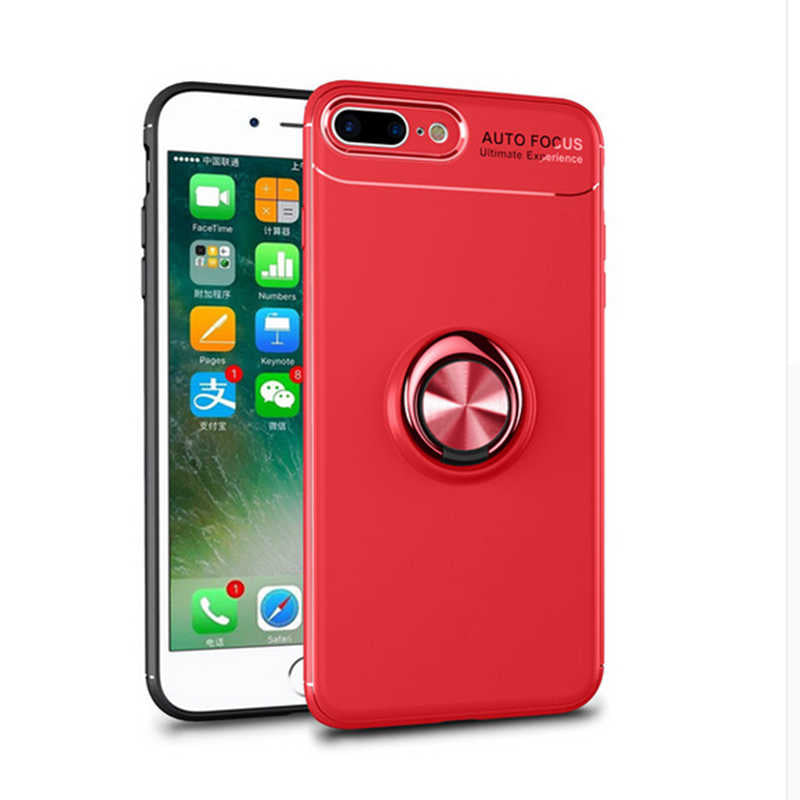 Apple iPhone 7 Plus Kılıf Zore Ravel Silikon Kapak Siyah-Mavi