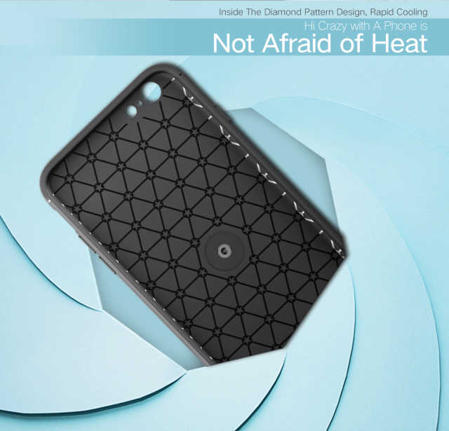 Apple iPhone 7 Kılıf Zore Ravel Silikon Kapak Siyah-Kırmızı