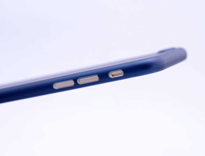 Apple iPhone 8 Kılıf Zore 1.Kalite PP Silikon Lacivert