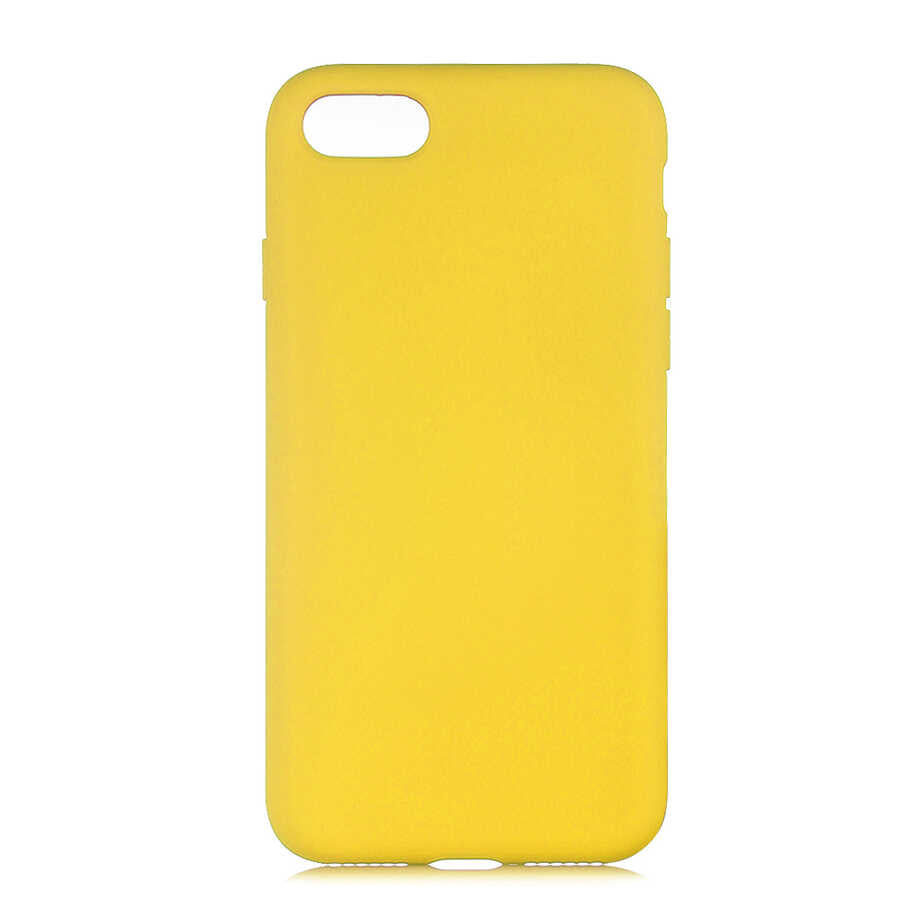 Apple iPhone 8 Kılıf Zore LSR Lansman Kapak Sarı
