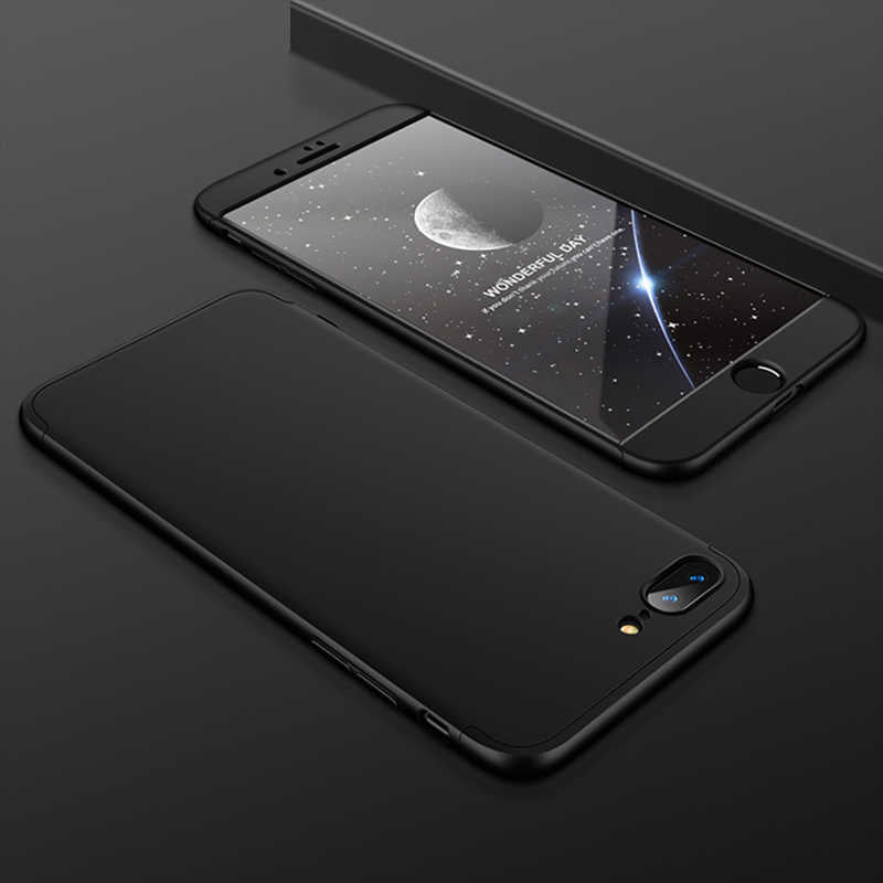 Apple iPhone 8 Plus Kılıf Zore Ays Kapak Siyah