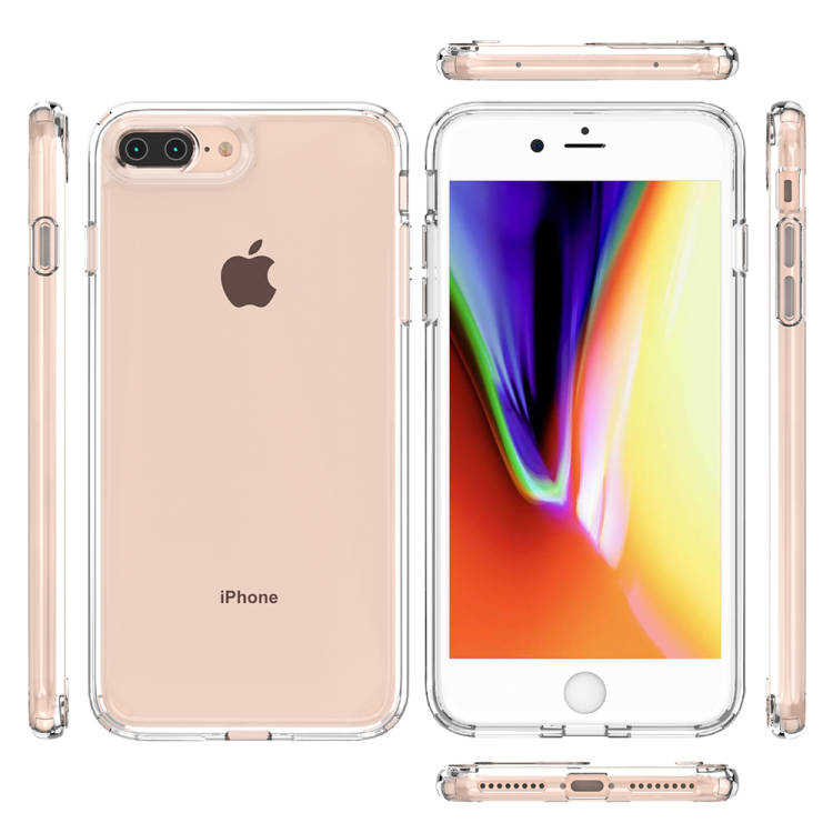 Apple iPhone 8 Plus Kılıf Zore Coss Kapak Renksiz