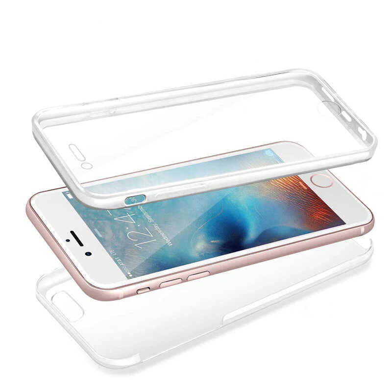 Apple iPhone 8 Plus Kılıf Zore Enjoy Kapak Renksiz
